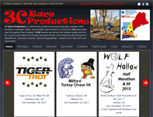 Tablet Screenshot of 3craceproductions.com